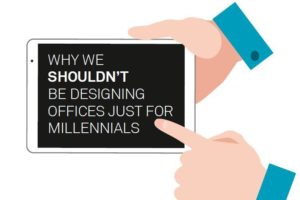 Office design tips, interior design, generational differences.
