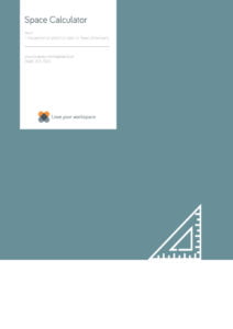 love your workspace, desk space calculator, office calculator