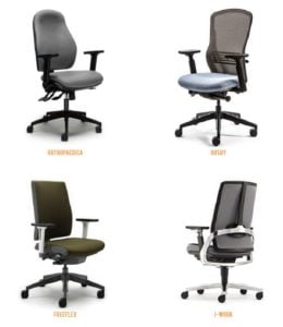 ergonomic office chairs, I-work chair, Ousby chair, freeflex chair, orthopaedica chair, backcare chair, office chair