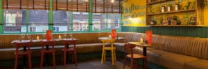 The Chilli Pickle, Guildford, Brighton, Indian, Restaurant, design, interior, furniture