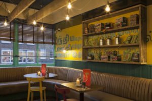 The Chilli Pickle, Guildford, Brighton, Indian, Restaurant, design, interior, furniture