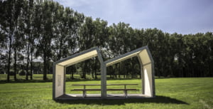 Outdoor meeting space