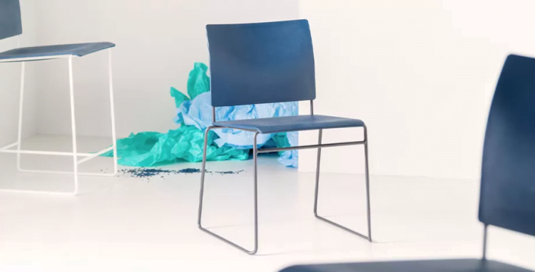 blue finn chair sustainable furniture vepa
