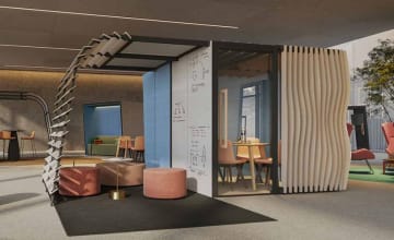 Meeting pod in an office